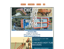 Tablet Screenshot of chicagohottubmover.com